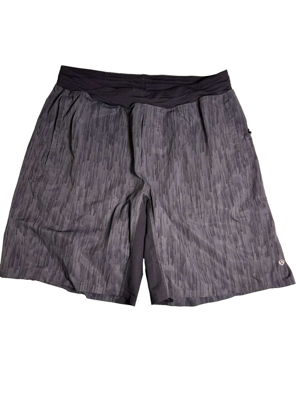 Lululemon Board Shorts Mens Large Gray Space Dye Swim Trunks Beach Poolside